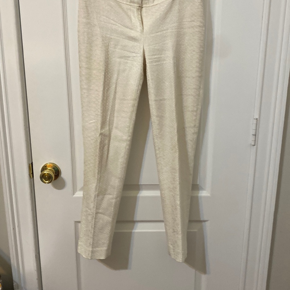 Cache suit pant cream sz 4